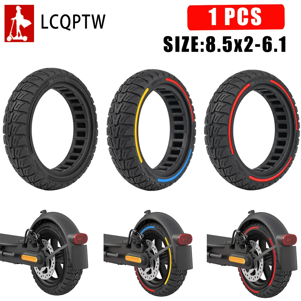 1 PCS Electric Scooter 8.5inch Solid Rubber Tire for Xiaomi M365/pro/pro2/1s Honeycomb Tubeless Puncture-Proof Anti-Slip Tyre