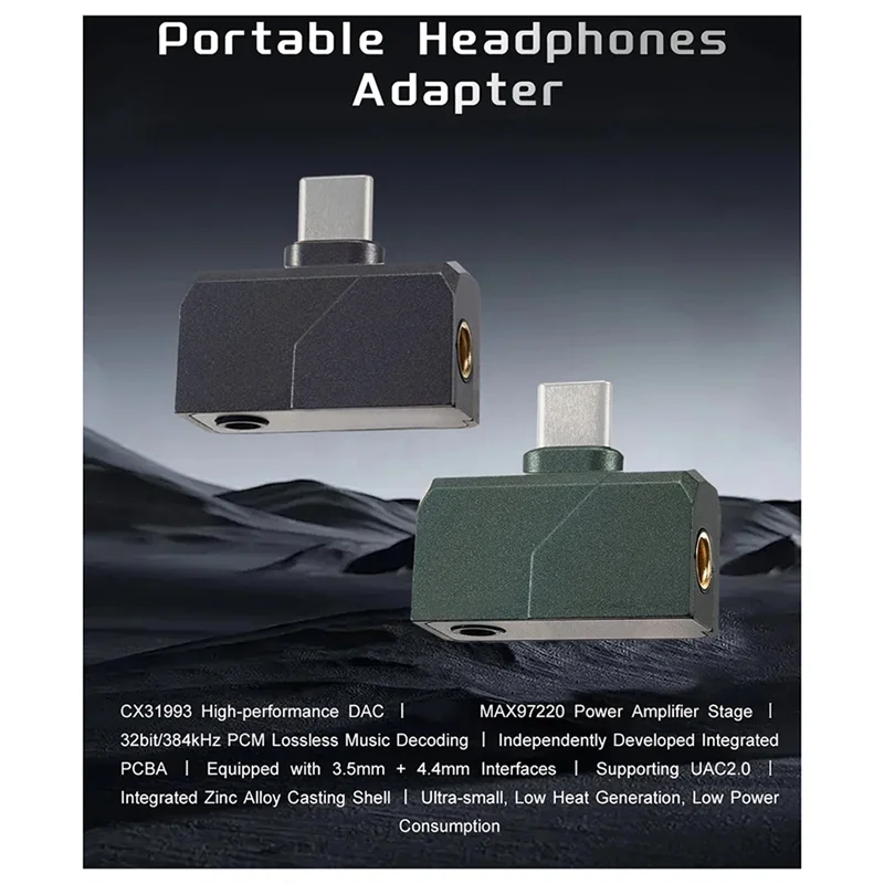 Headphone Small Tail Decoder DAC Audio Hifi Earphone Decoder Headphone Amplifier For Android B-Y47A