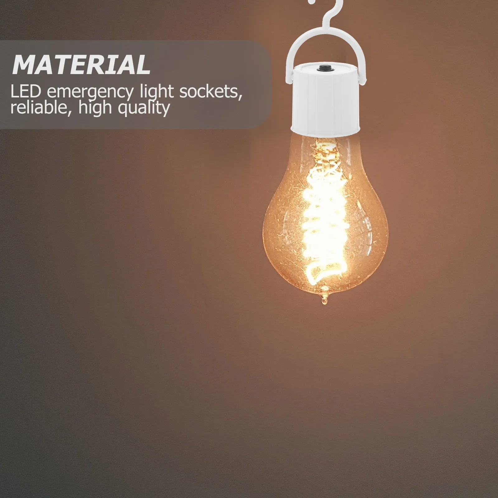 

10 pcs E27 Emergency Light Sockets Led Bulb Lamp Holder With Hook For Home Hotel Office Emergency Use Bulb Not Included