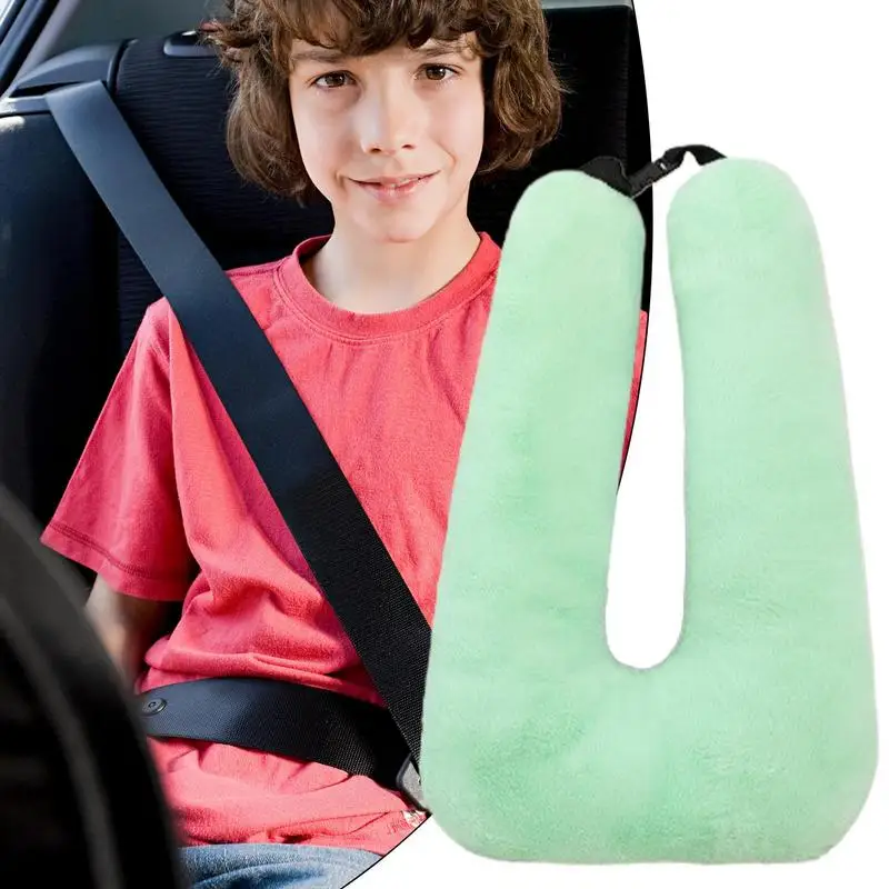 Travel Pillows For Kids Soft Car Sleeping Pillow For Adults Removable Lightweight Sleeping Neck Pillow Neck & Headrest Seat Belt