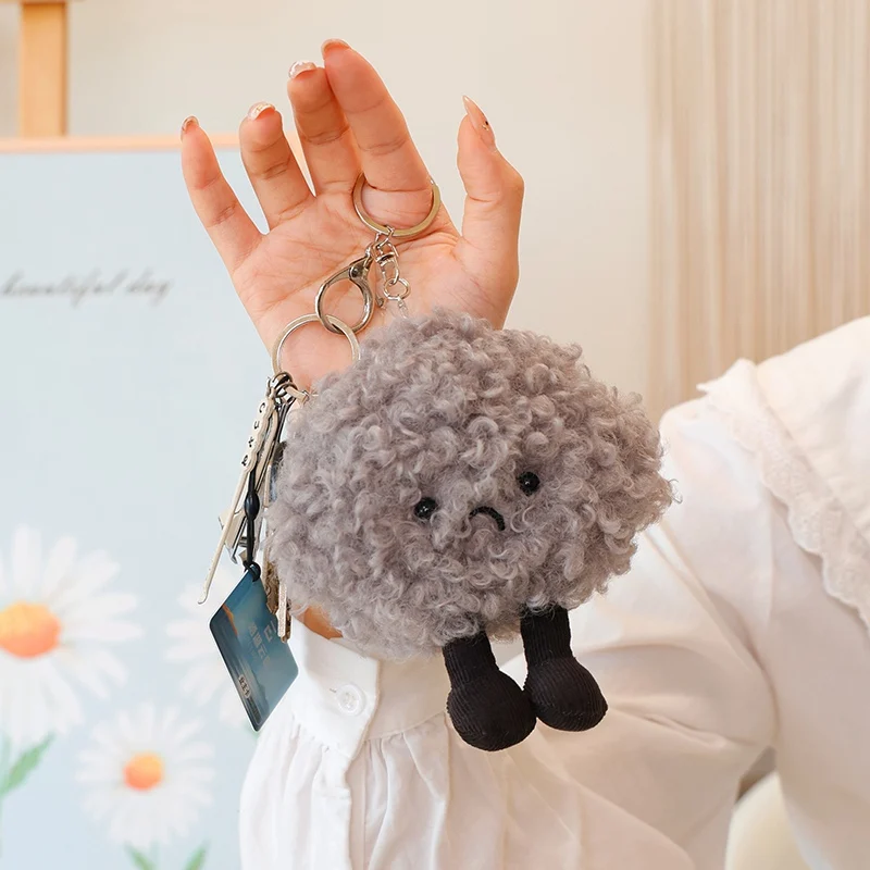 Simpatico cartone animato di vendita caldo ape bambola di peluche ciondolo borsa pupazzo di neve anatra nuvola scura peluche decorazione della casa regalo per ragazzi e ragazze