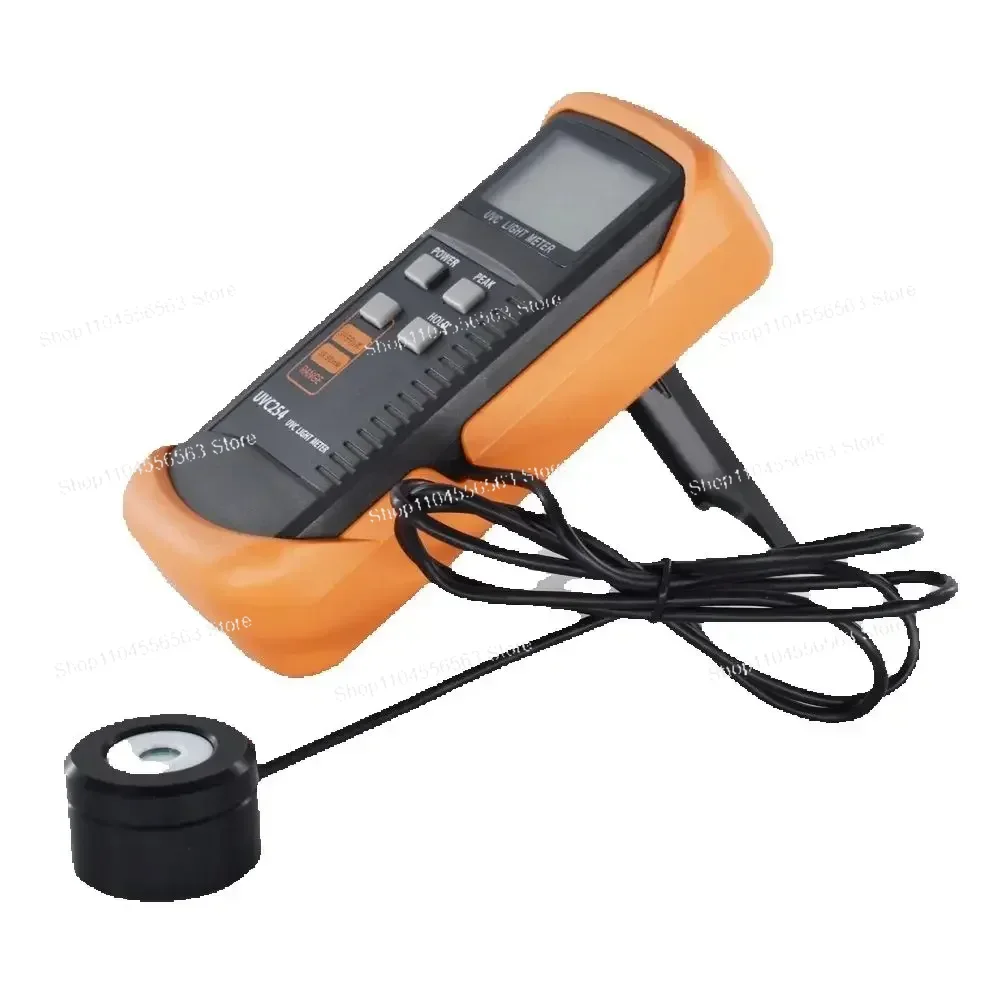 Professional UVC Light Meter 254nm, Narrow Band Spectrum 248-262nm UV Radiometer Intensity Detector for Disinfection Systems