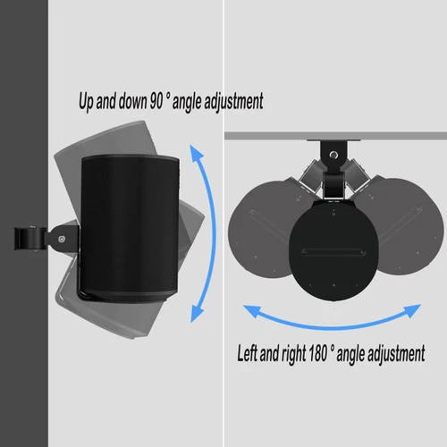 Imagen 2 del producto Adecuado para Sonos Era 100 soporte de montaje en pared de audio inteligente con altavoz de ángulo ajustable soporte de almacenamiento de pared soporte de base de altavoz