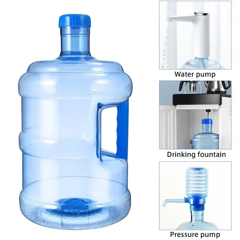 

Water Bottle 5L 7.5L Portable Water Bucket Thick Mineral Water Jug Storage Bucket Dispenser Barrel for Outdoor Camping