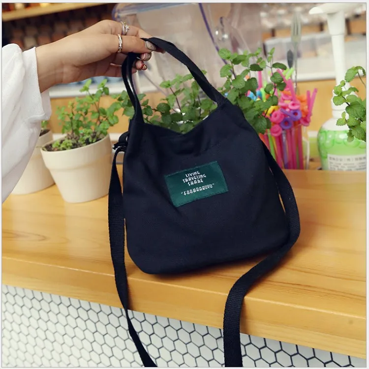 Fashion Canvas Handbags Corduroy Vintage Women\'s Shoulder Bag Simple Solid Color Handbag Bucket Cloth Bag Casual Crossbody bags