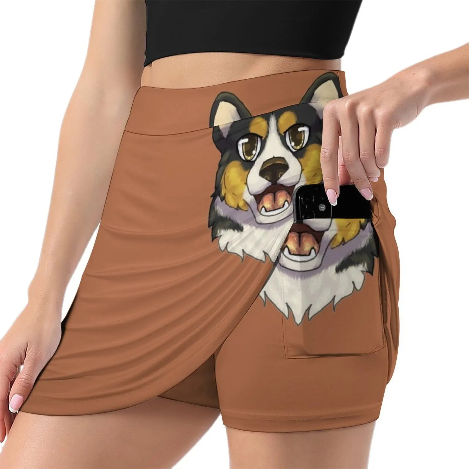 Tricolor Corgi Mini Skirt women's skirt 2025 trend women's summer dress 2025