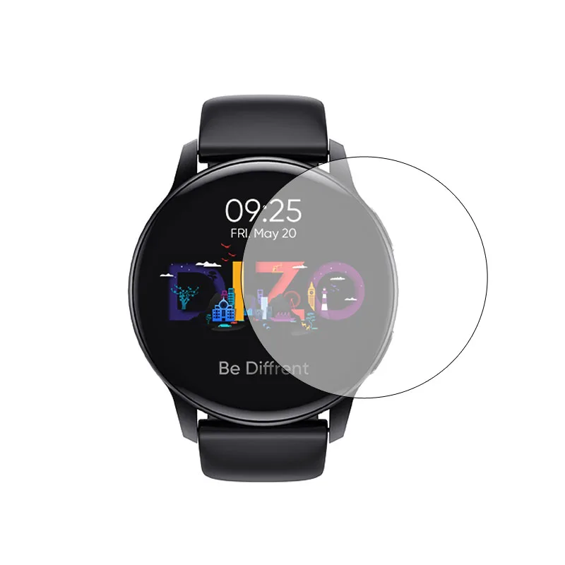 5pcs TPU Soft Clear Protective Film Cover For Realme Techlife DIZO Watch R Smartwatch Display Screen Protector Smart Accessories