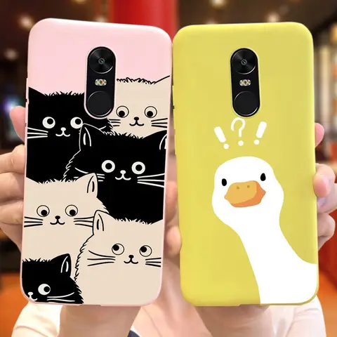 Cartoon Case For Xiaomi Redmi Note 4 Global Version Candy Color Soft Silicon Protective Cover For Redmi Note 4X Note4 Global
