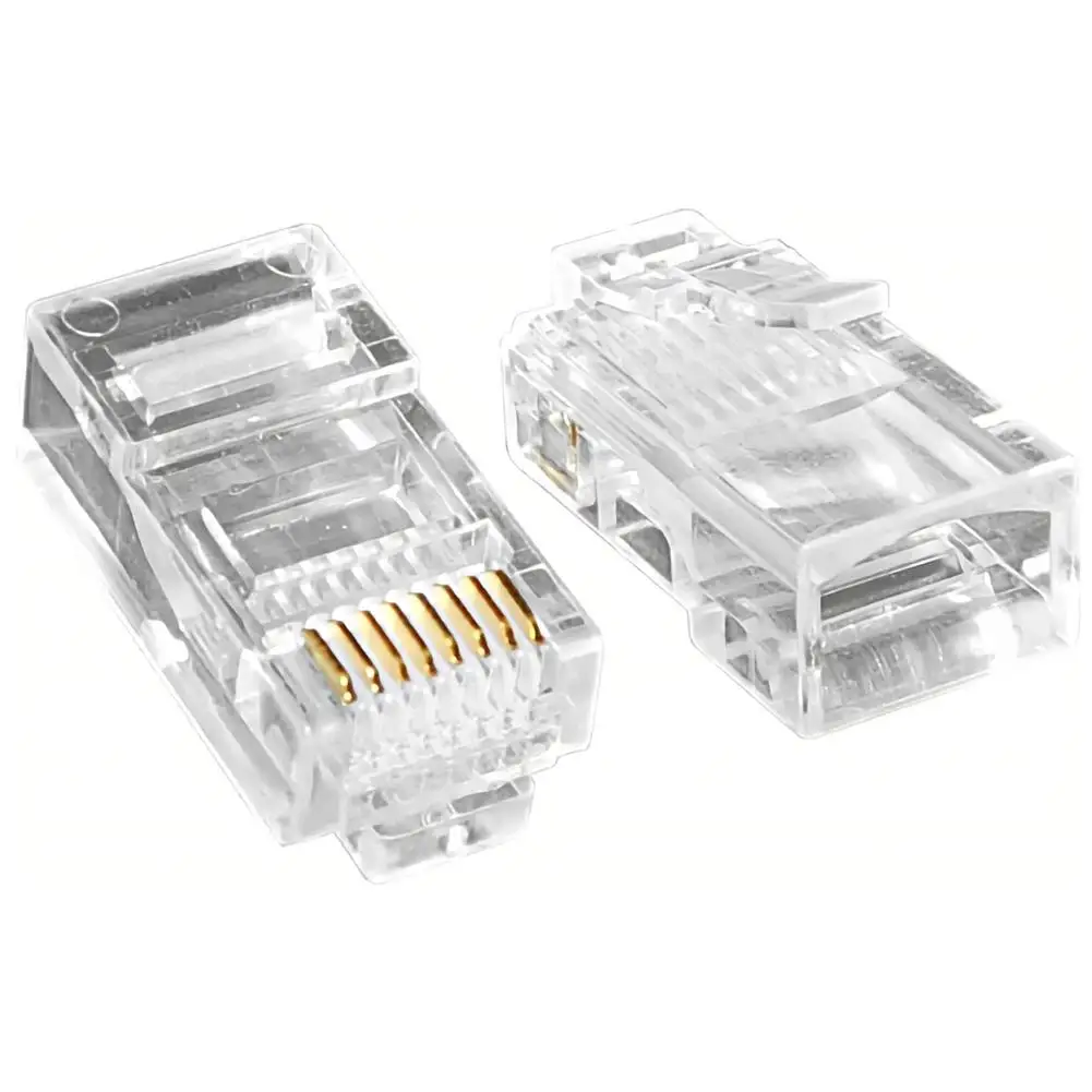 1pcs CAT5 5e Eathernet Plug RJ45 Connector 8P8C Networking Cable Plugs Socket Network RJ45 Crystal Connectors