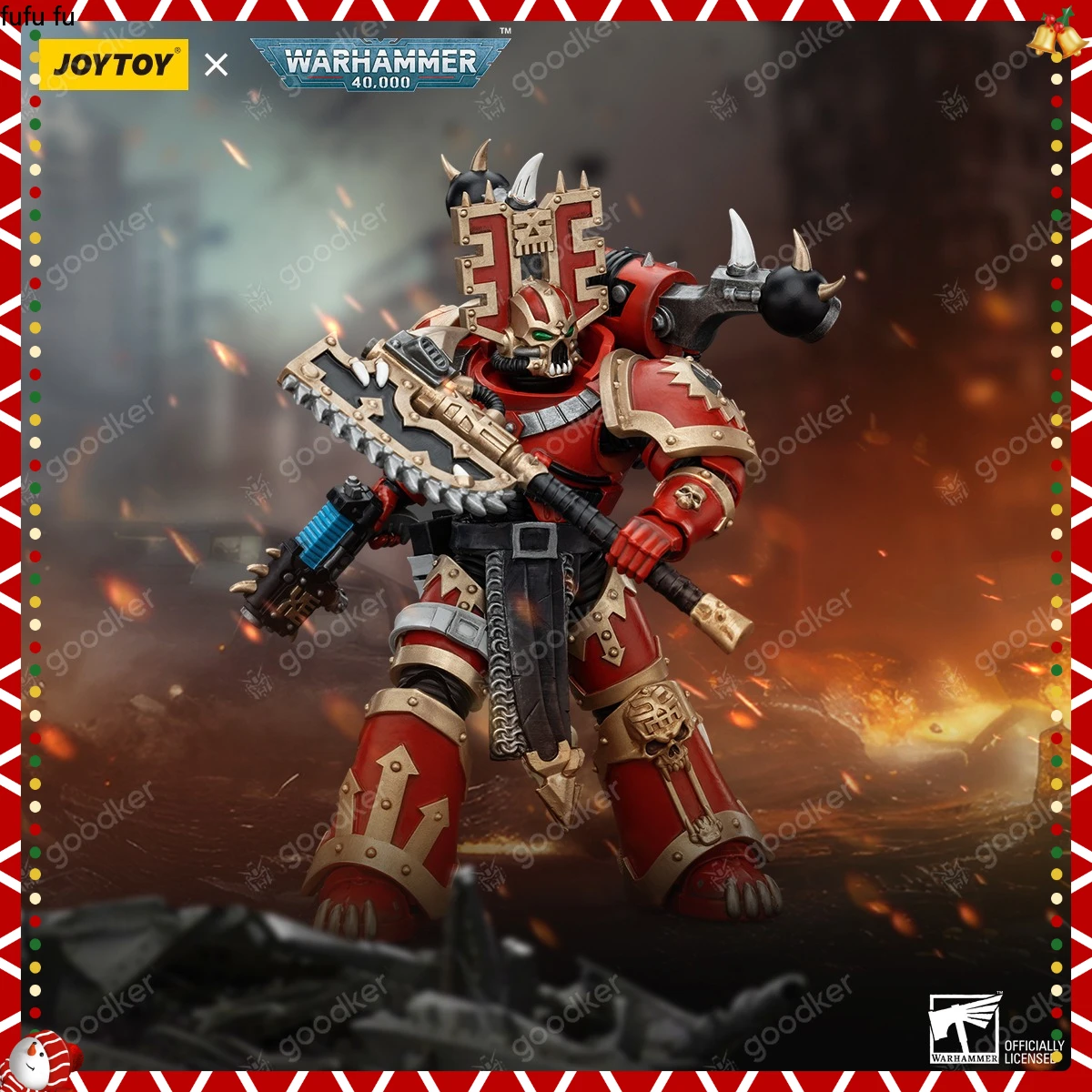 

JOYTOY 40K 1/18 Action Figure World Eaters Khorne Berzerker 4 Anime Figures Toys Collectible Model Decorationin Stock