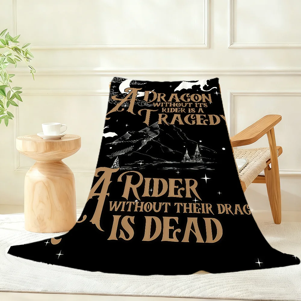 F-Fourth W-Wing D-Dragon Book Blanket Throw Super Cosy Plush Living Room Sofa Couch Childish Birthday Gifts
