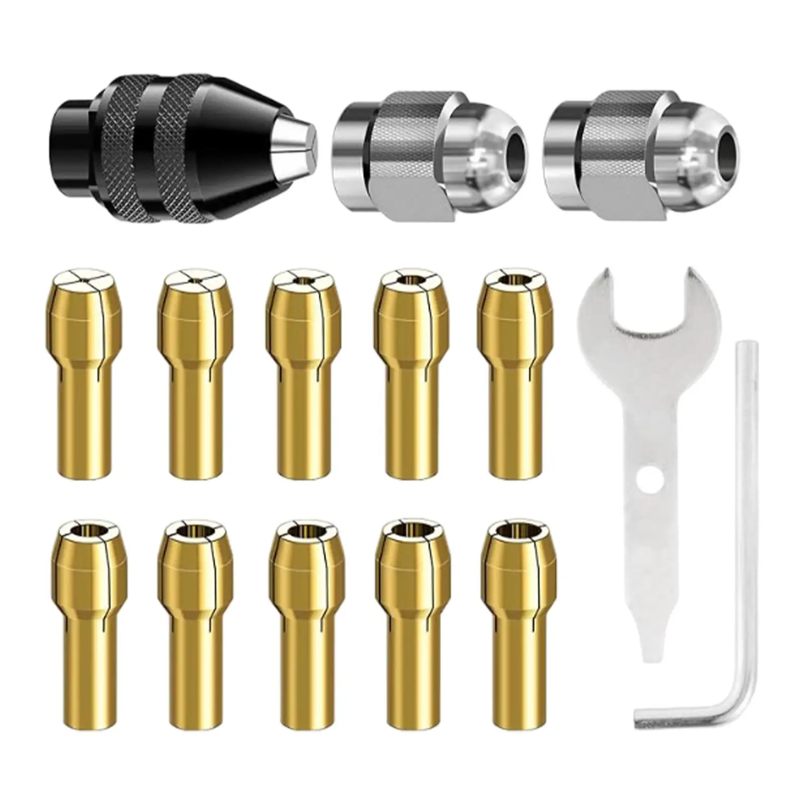 Drill Chuck Collet Set Replacement for Stable Performance Easy to Mount