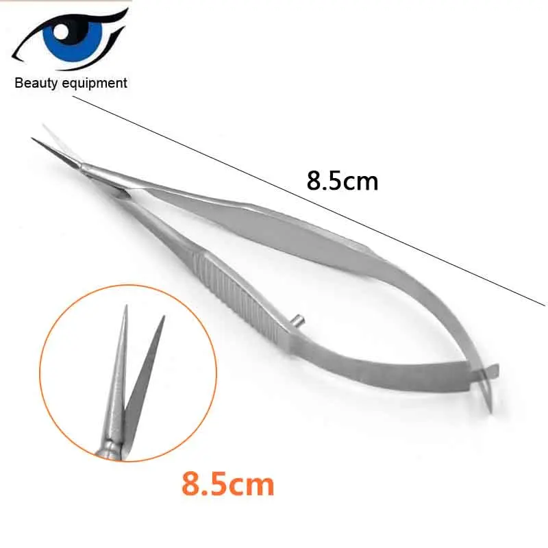 Titanium alloy scissors Ophthalmic microsurgery 8.5cm Venus scissors surgical tools animal experiment tool