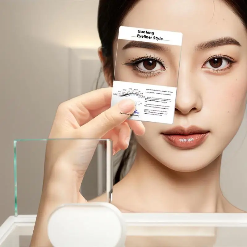 1Pc Falsche Wimpern Probe Karte Anprobieren Wirkung Ausstellung Wimpern Stil Display Board Wimpern Verlängerung Versorgung Gefälschte Wimpern Kosmetische Werkzeug