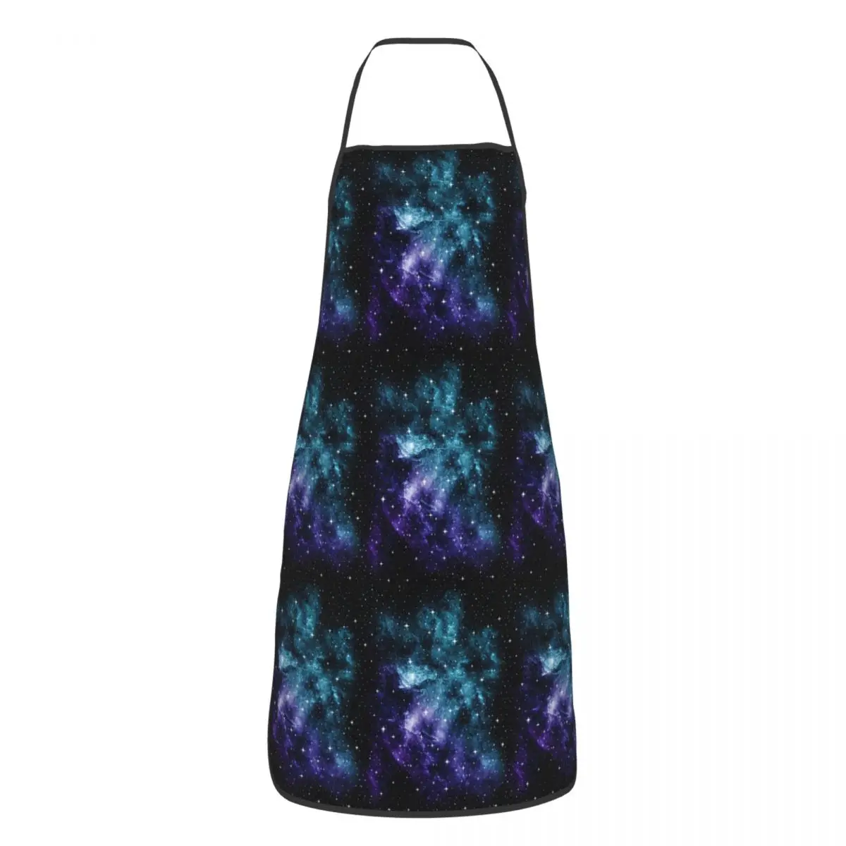 Teal Purple Galaxy Nebula Dream Aprons Chef Baking Tablier Sleeveless Bib Kitchen Cleaning Pinafore for Women Men Gardening