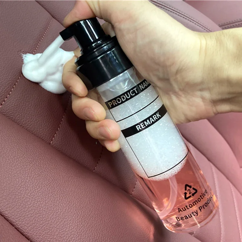 200ML PET Foaming Bottle Car Interior Press Head Wash Shampoo Container Dilution Refill Bottles Portable Dispenser Bottle