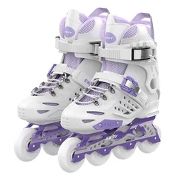 Zapatos profesionales para patinar en línea, poleas de grado de competición, patines de 4 ruedas, zapatillas de patinaje de velocidad para carreras, hombre y mujer