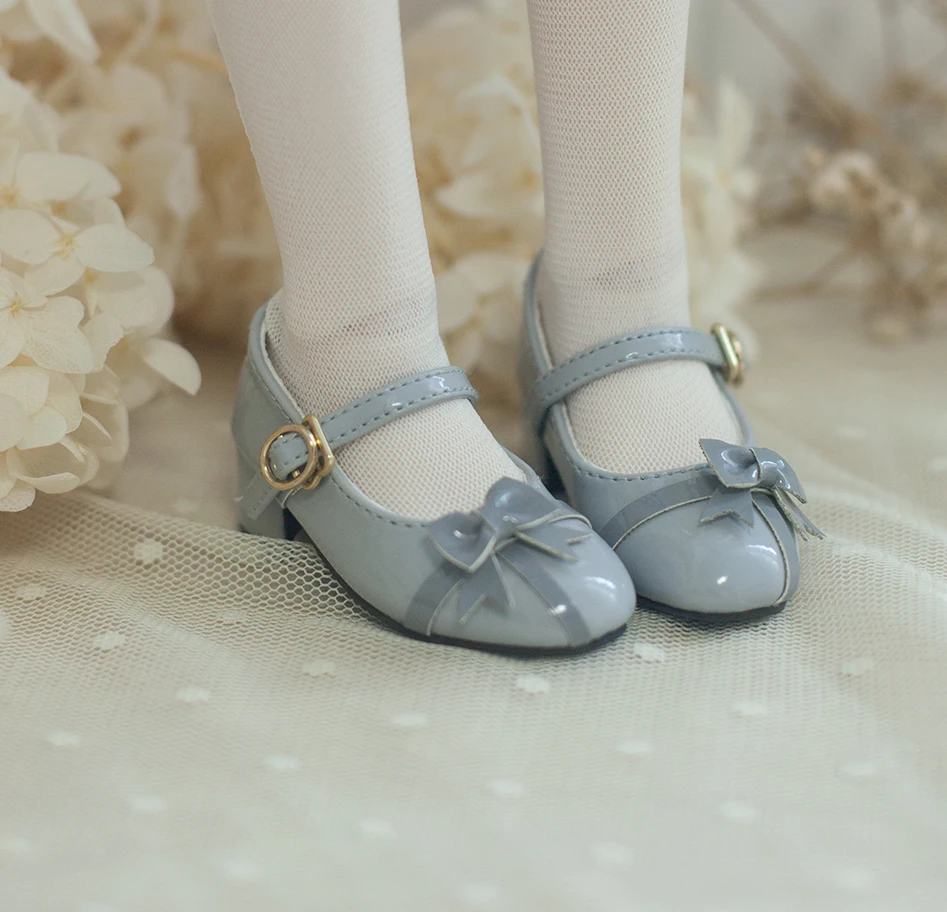 D08-P030 children handmade toy 1/3 1/4 1/6 doll BJD/SD doll's clothes  colorful Bow tie ribbon small shoes 1pair