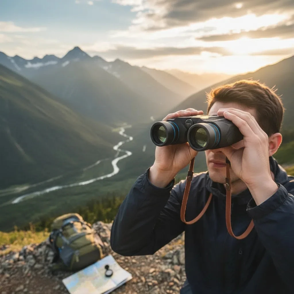 Maifeng 12x25 Fernglas HD-Okular Wasserdichtes Teleskop für Vogelbeobachtung Wandern Fußball Camping Hochleistungs-Fernglas mit Einfacher Fokussierung – Detail 6
