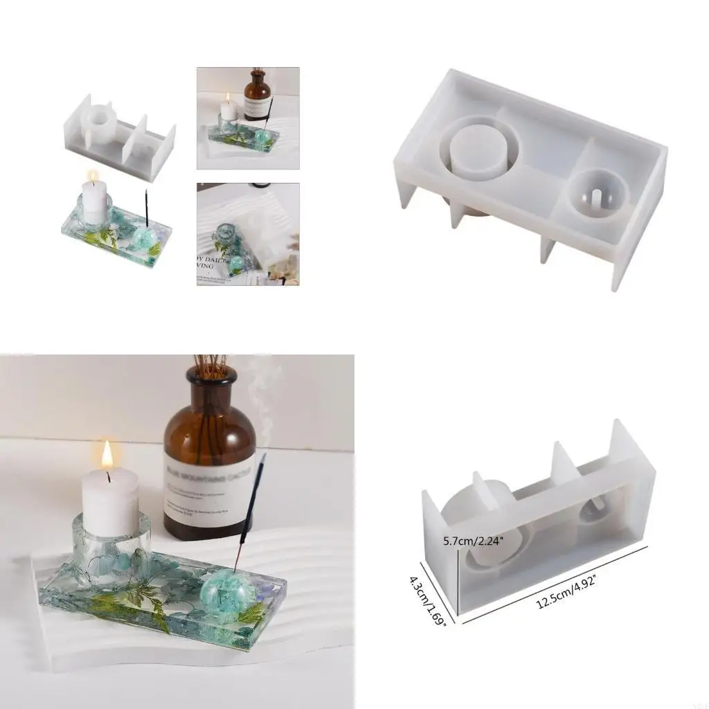 

N2UE Square and Cylinder Silicone Crafts Moulds Hand-Making Soap Mold DIY Mold Chocolate Mould Soap Making Molds