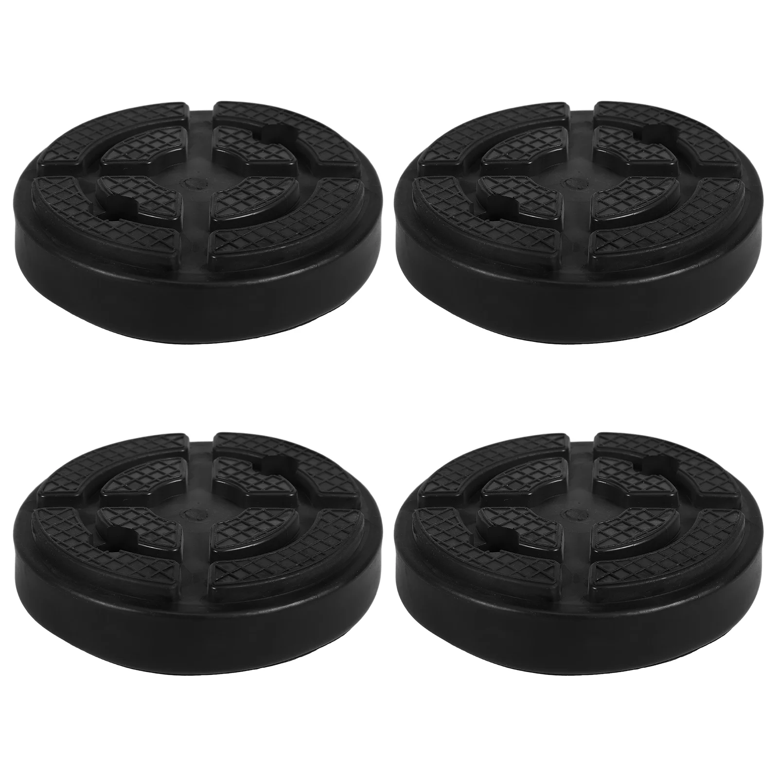 4 Pcs Rubber Mat Lift Car Low Profile Trolley Jack Large Rv Stabilizing Pads Ramps Heavy Duty Stand