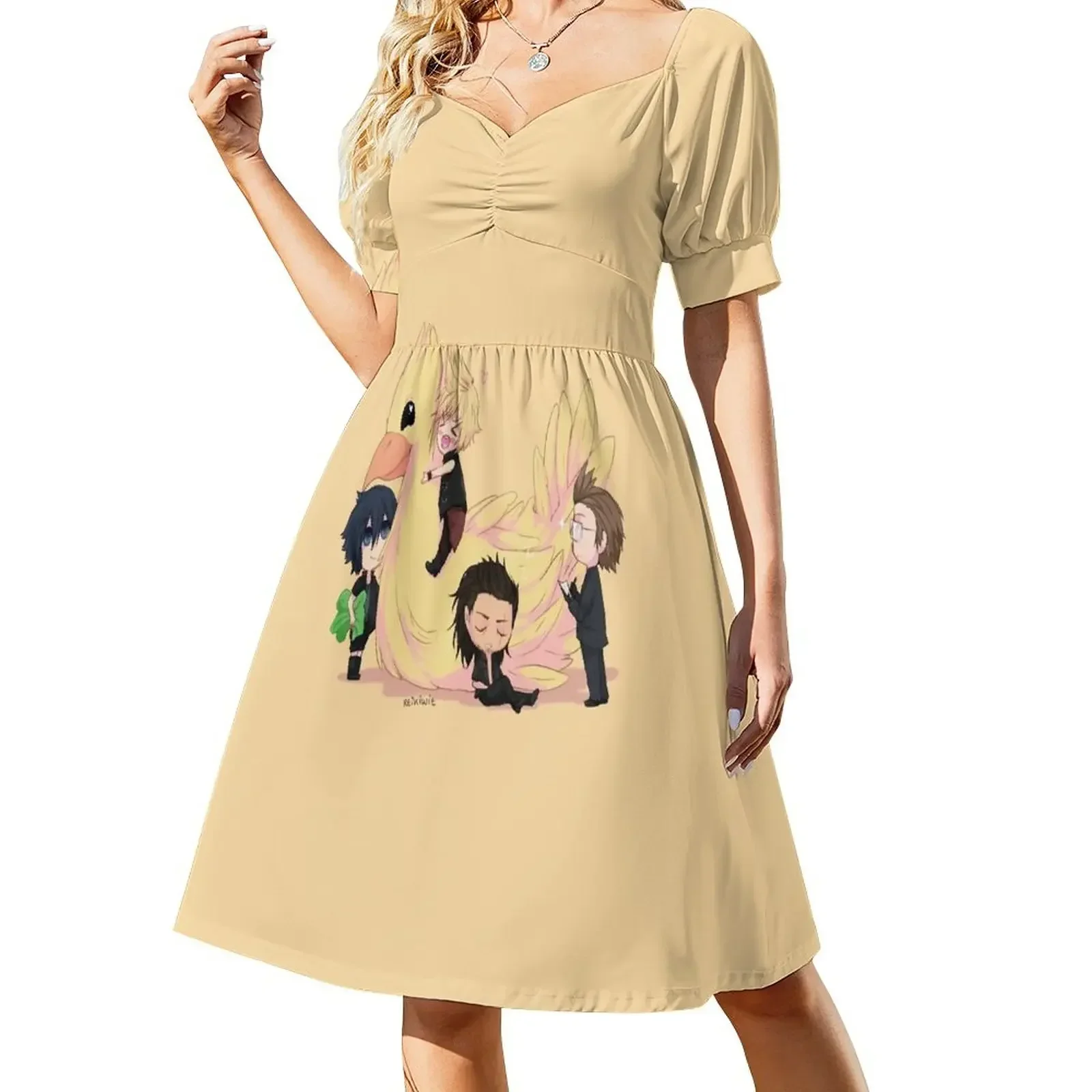 

Chocobros Short-Sleeved Dress dress party night women long dresses Dress