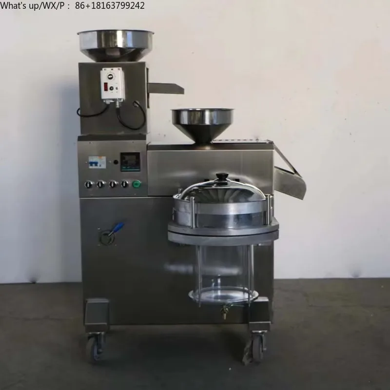 آلة صنع زيت الطعام من الفولاذ المقاوم للصدأ، زيت الفول السوداني، عصر زيت فول الصويا مع فلتر #5