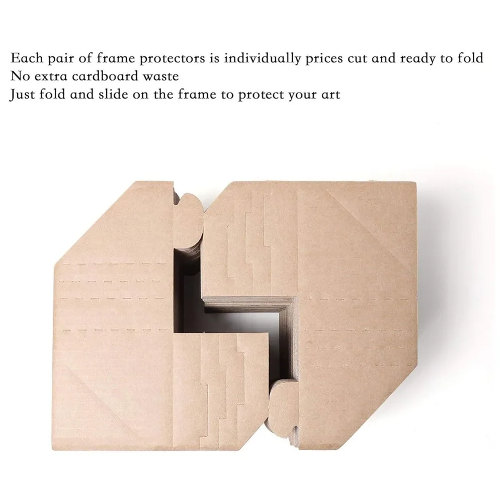 [NEW A09R!】 120Pcs Adjustable Frame Corner Protectors - Cardboard Paper Guards For 1/1.5/2.1 Inch Photo Frames, Albums & Crafts
