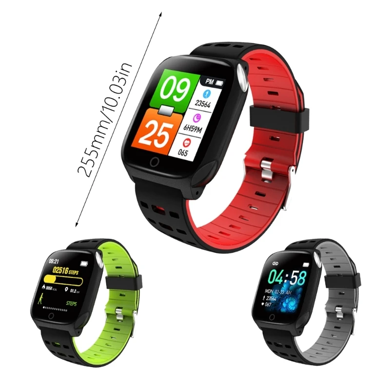 20CB Multifuncional Smartwatch F16 Relógio Monitores Freqüência Cardíaca Carregamento Magnético