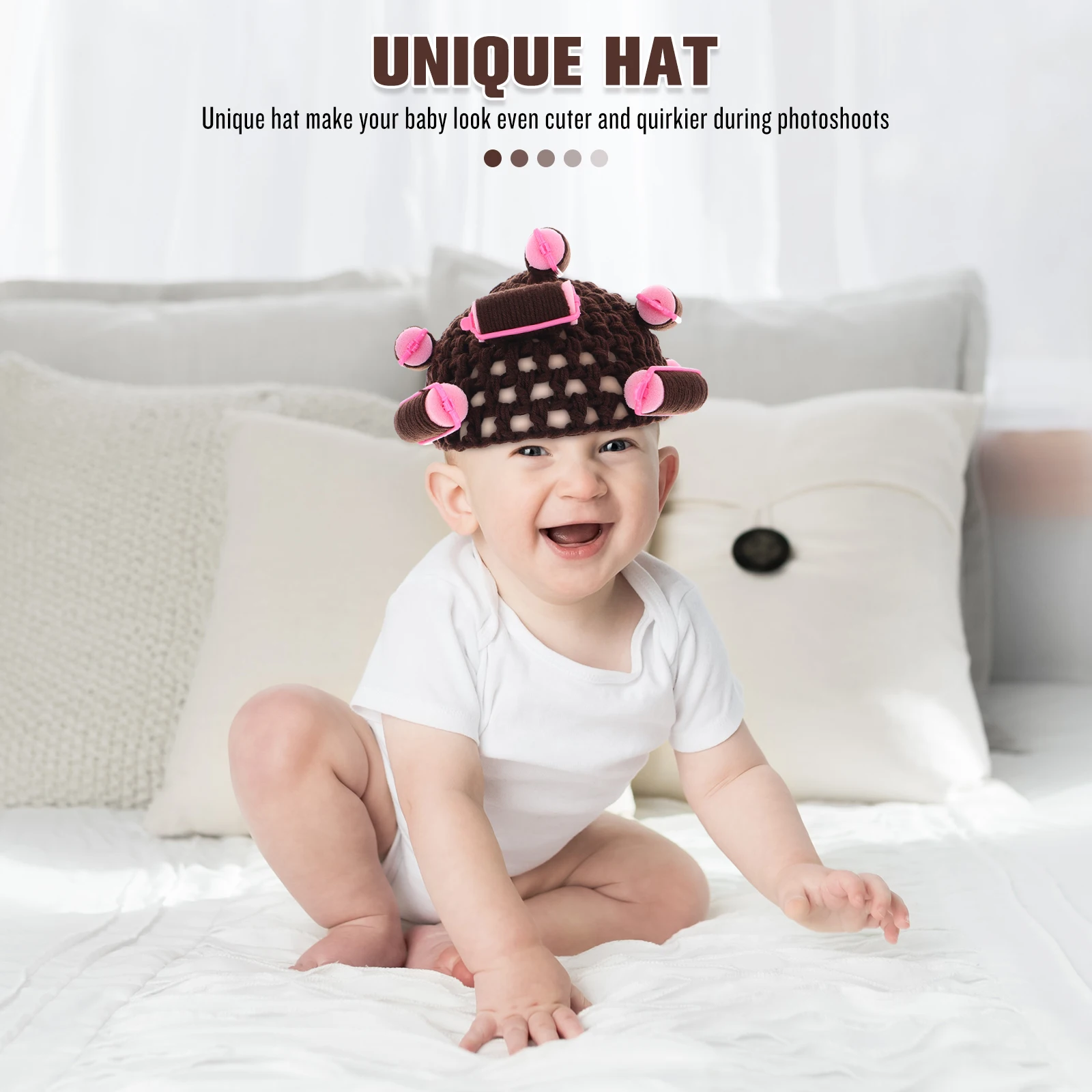 

Baby Headwear Hats Newborn Photography Props Infant Wigs Baby Costume Girl Boy Cute Designs Studio Parties Durability Styles