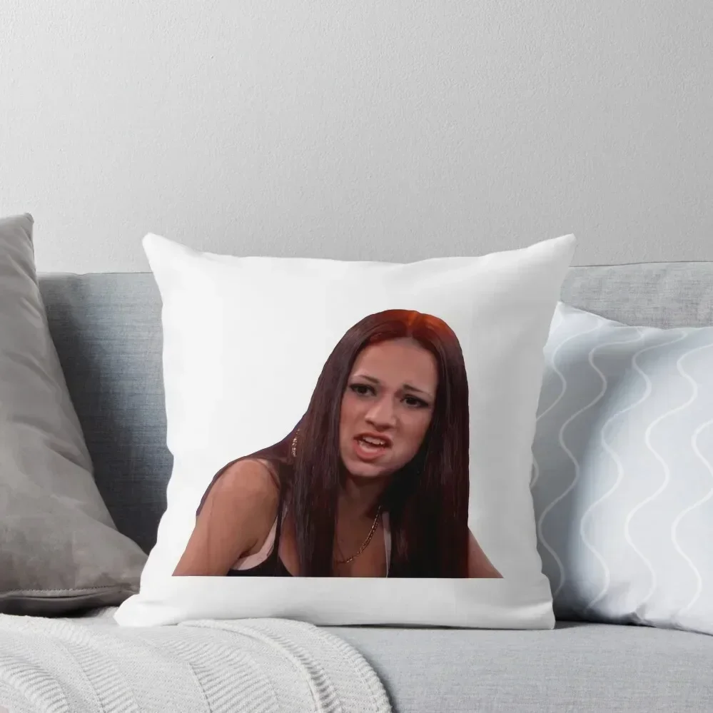 Cash me outside Bhad Bhabie Throw Pillow Cusions Cover Pillows Aesthetic Pillowcases Bed Cushions pillow