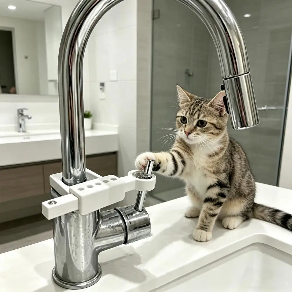 Faucet Handle Safety Restraint Kitchen Faucet Safety Lock Universal Faucet Handle Lock Adjustable 9-level Length for Kitchen