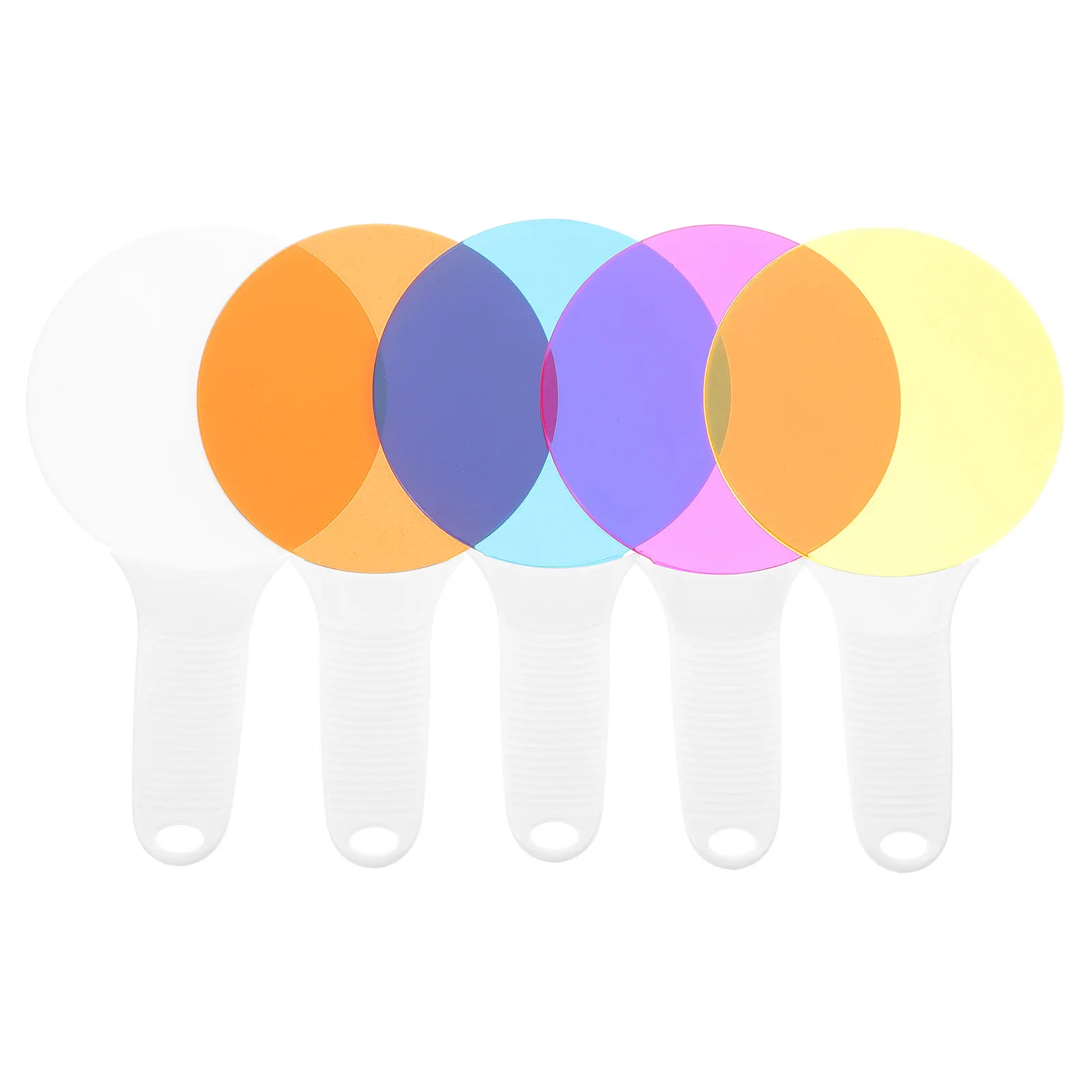 

5 Sheets Translucent Teaching Aids Color Film Props Filter Science Discovery Equipment Paddles Student