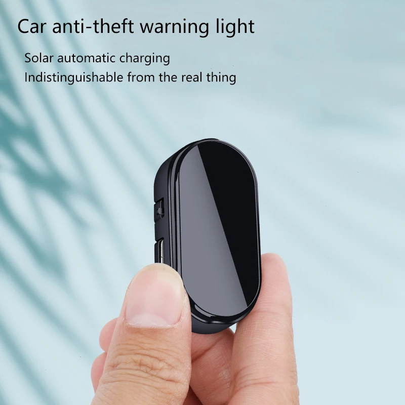 Car solar anti-theft light, warning flash light, no-wiring modification, simulation induction led simulation anti-theft light