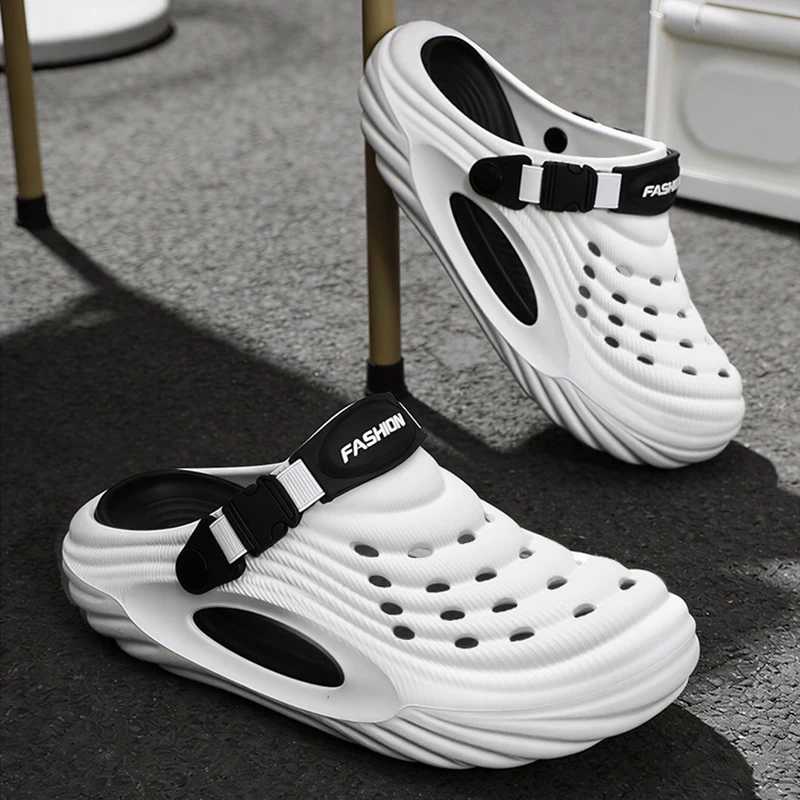 Outdoor Mens Summer EVA Slippers Comfortable Soft Sole Platform Sport Sandals Men Non Slip Beach Fishing Clogs Male Garden Shoes