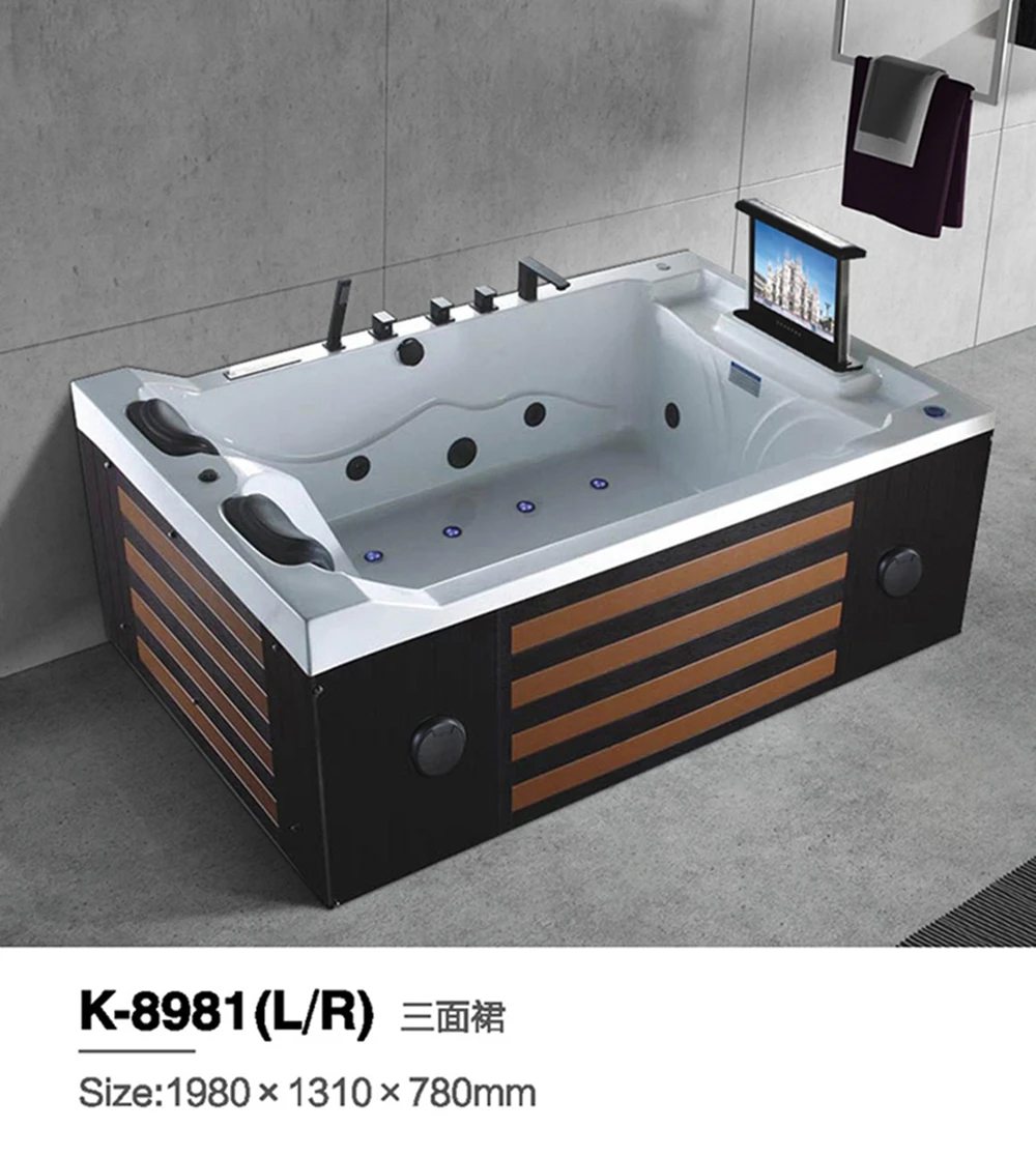 1980*1310*780mm wholesale outdoor spa hot tub bathtub with whirlpool