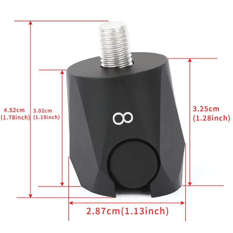 1pc アーチェリークイックディスコネクト 5 ° /8 ° /10 °   弓スタビライザーショックアブソーバーアダプターアルミニウム複合弓狩猟射撃ターゲット用