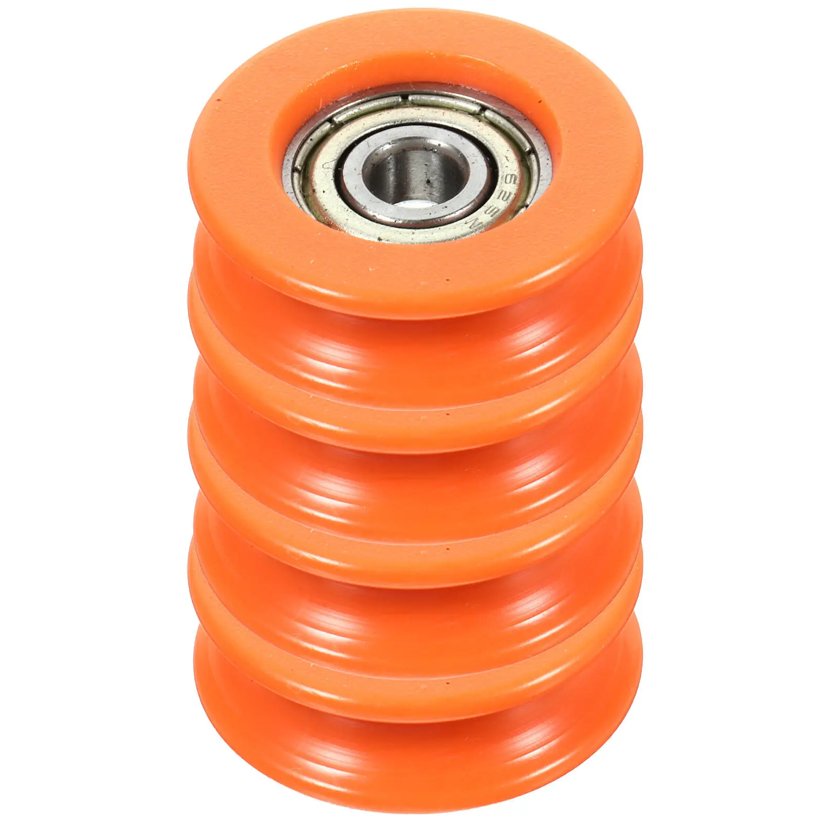 

Комплект из 4 роликов для раздвижных дверей с U-образным пазом, колеса для шкафов и гардеробов, усиленные, с подшипниками из POM, сменная фурнитура