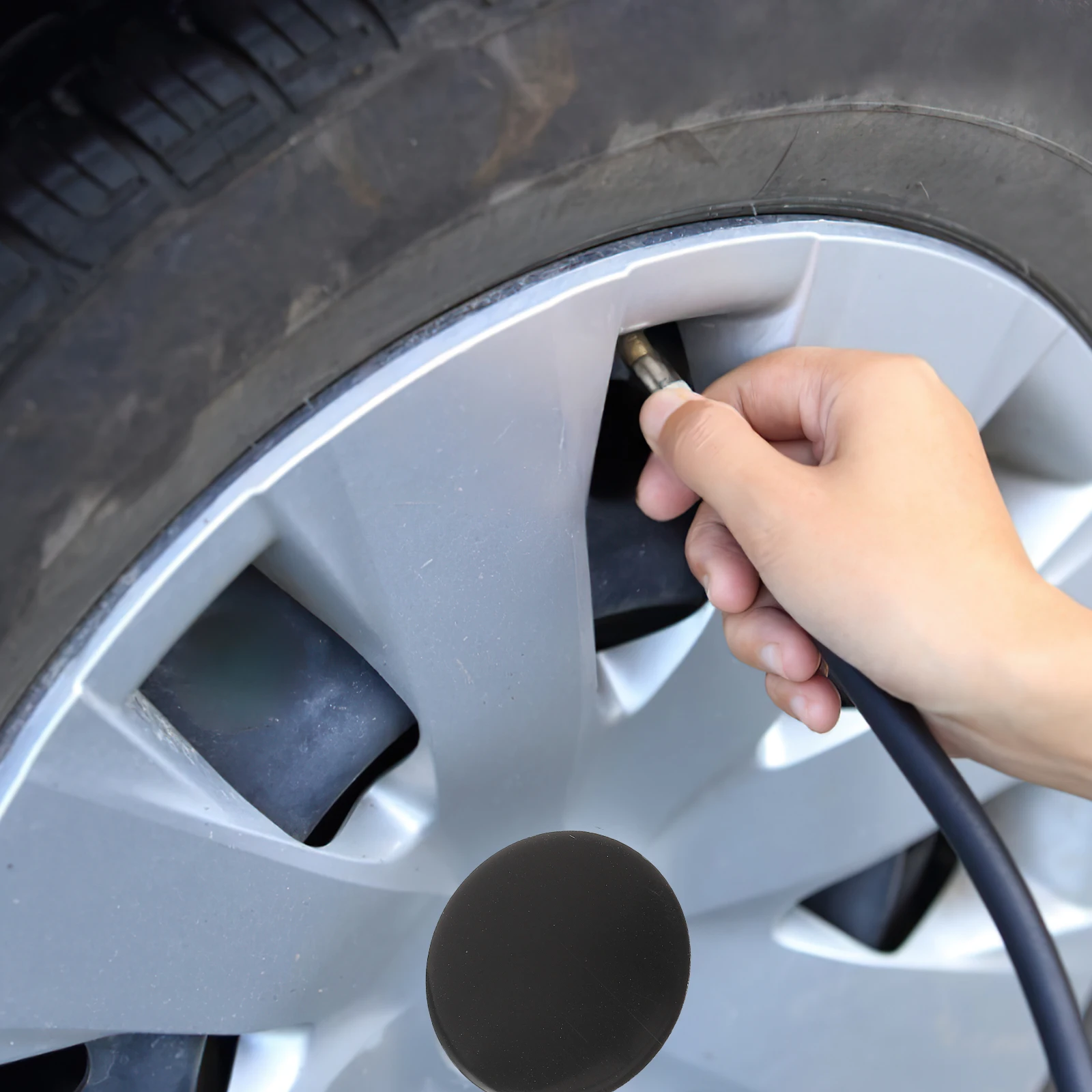 

4pcs 45mm Silver Aluminum Wheel Center Hub Caps Car Modification Rim Tire Covers Universal Fit Auto Wheel Accessories