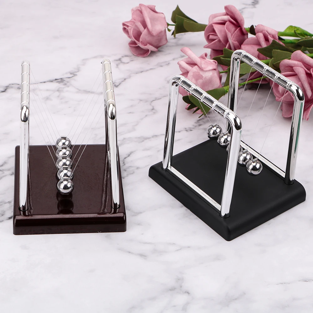 Metal Pendulum Ball Desk Table Decor Newton Ball Newton's Cradle Steel Balance Ball Physics Science Pendulum view 3
