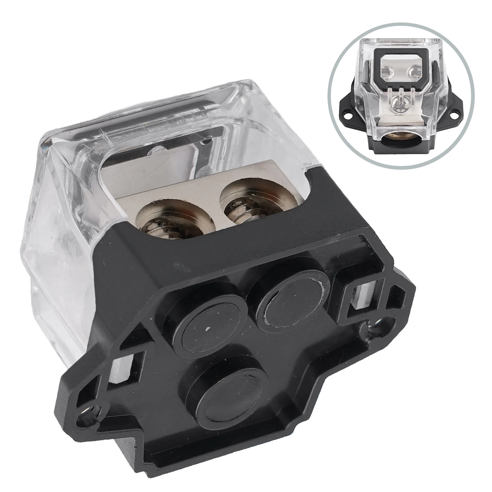 Zinc Alloy 2 Way Power Distribution Block for Auto and Marine Audio Systems Simplify Wiring with 1 to 2 Splitter