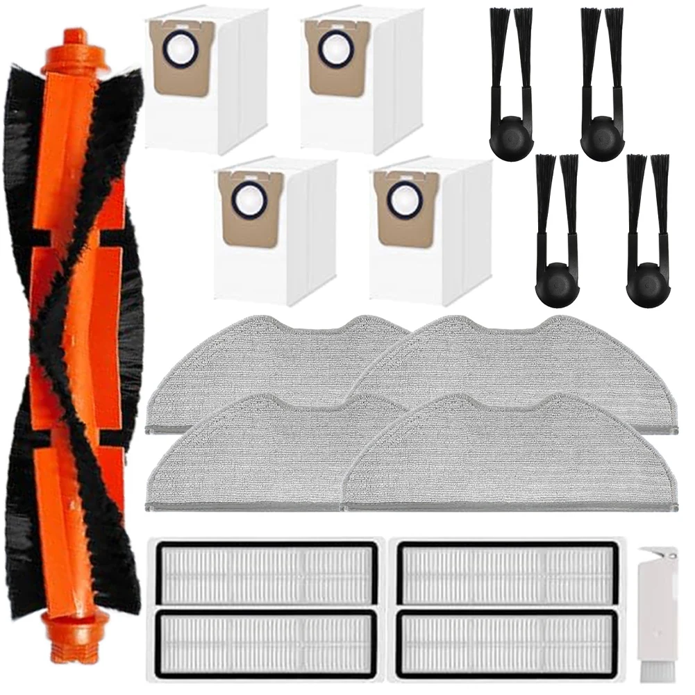 Hauptbürste Seitenbürste HEPA-Filter Mopp Pads Staubbeutel Reinigungsbürste für Xiaomi Roboter Staubsauger H40 OV51 Staubsauger Zubehör