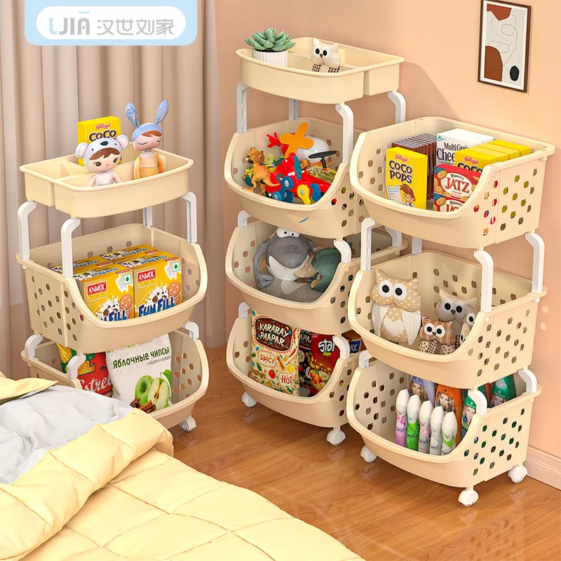 

custom. [30 Days Hot Sale 1352 Pieces] Han Dynasty Liu Family Storage Rack Floor-standing Multi-layer Trolley with Wheels Do