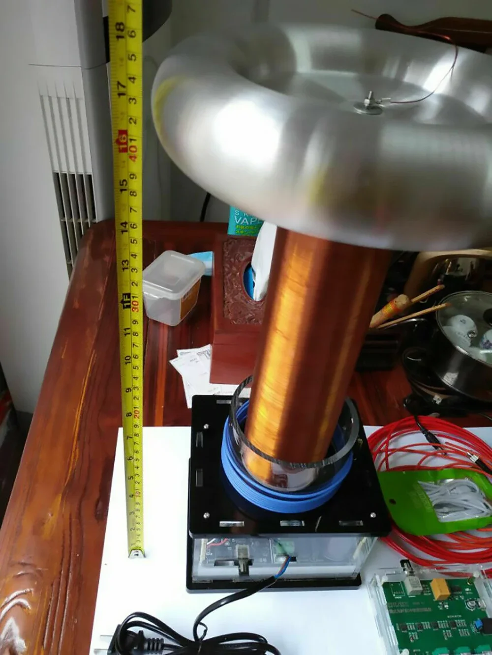 Big 220V Tesla electric coil induction arc music Tesla coil big pulse