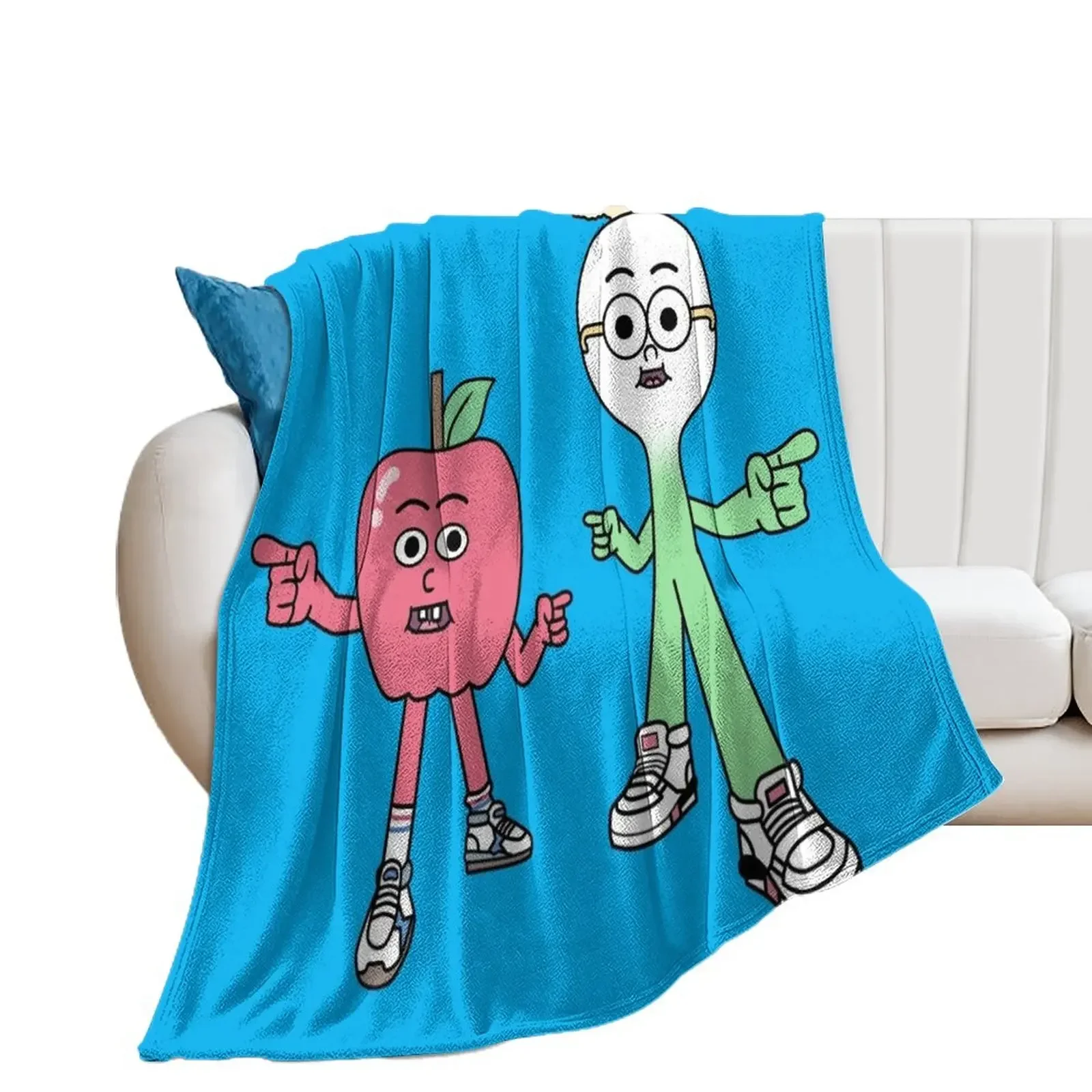 Apple and Onion Throw Blanket Luxury Brand Designers christmas gifts Picnic Blankets