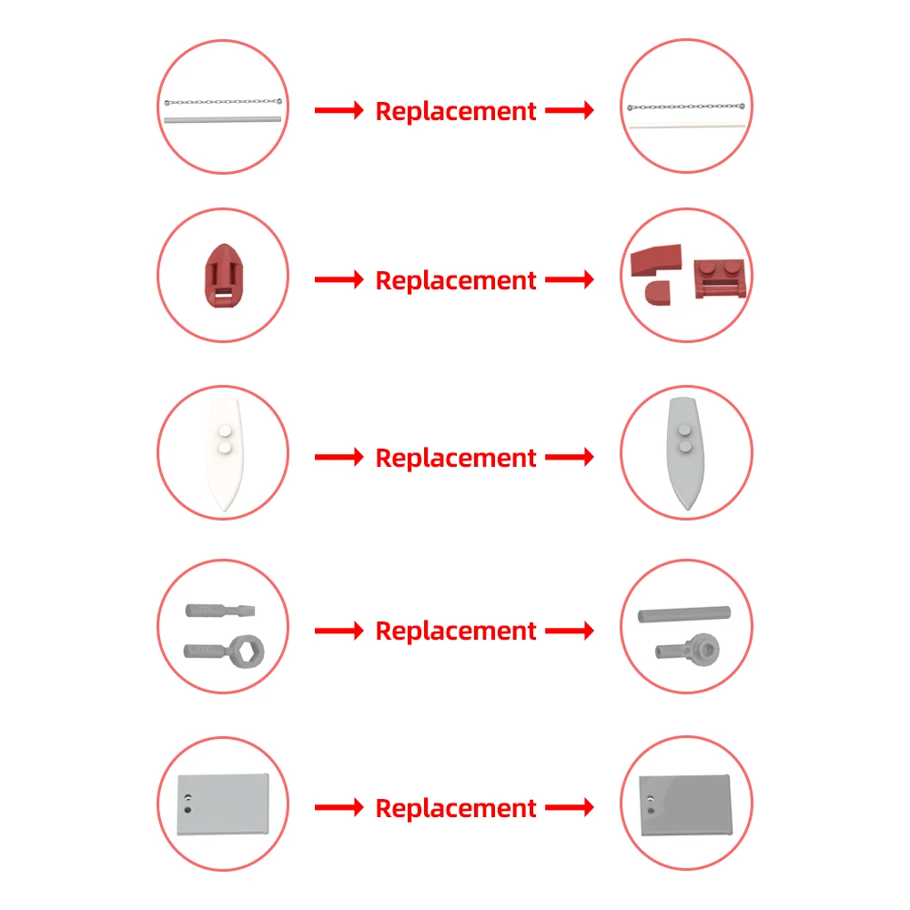 

MOC Fletcher-class Destroyer Bricks Model WW II Military Warship