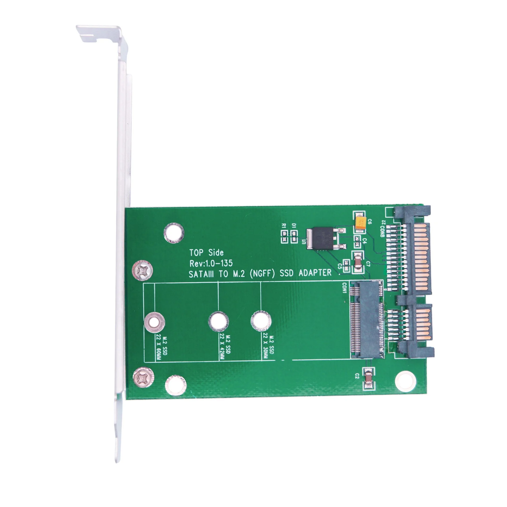 M2 NGFF Solid State Drive to SATA3.0 Riser Card NGFF to SATA Serial Port Riser Card Expansion Card