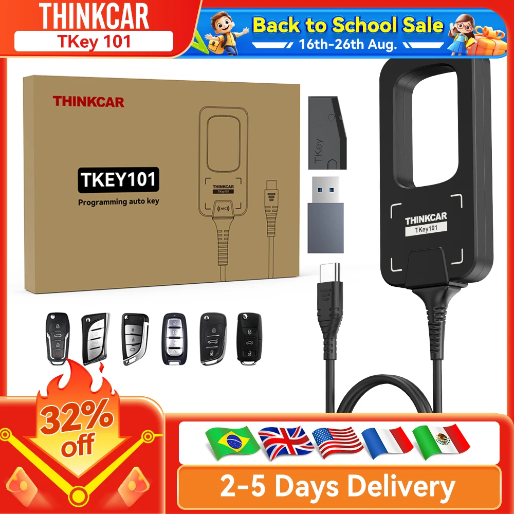 THINKCAR TKey 101 Key Programmer Car Key Generate/Matching/Anti-theft Chip Reading and Writing Anti-Theft