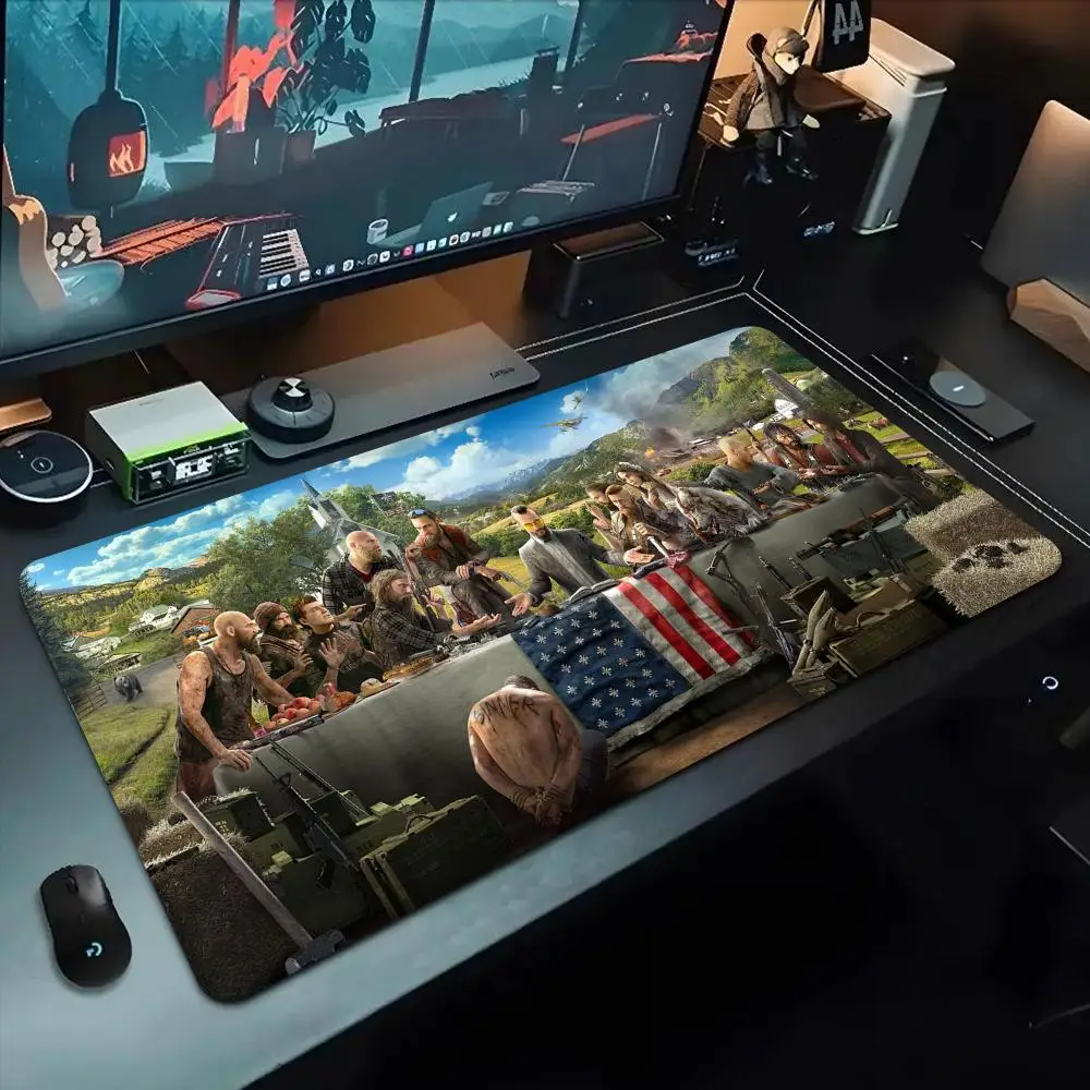 

game far cry 5 Mouse Pad 500X1000 mm Large Gaming Mousepad Gamer XL Rubber Otaku Keyboard Pad Laptop Desk Mat