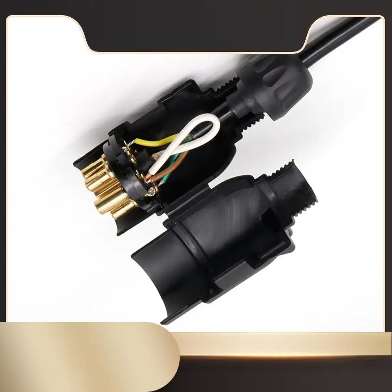 Convertisseur de lumière de remorque ue vers US, adaptateur rond à 7 broches, remorque européenne à prise plate à 4 broches, fil d'attelage de remorquage de véhicule Plug-N36R